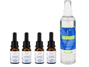 Complete Muscle and Bone Set with vitamin D3, vitamin K2 and magnesium oil