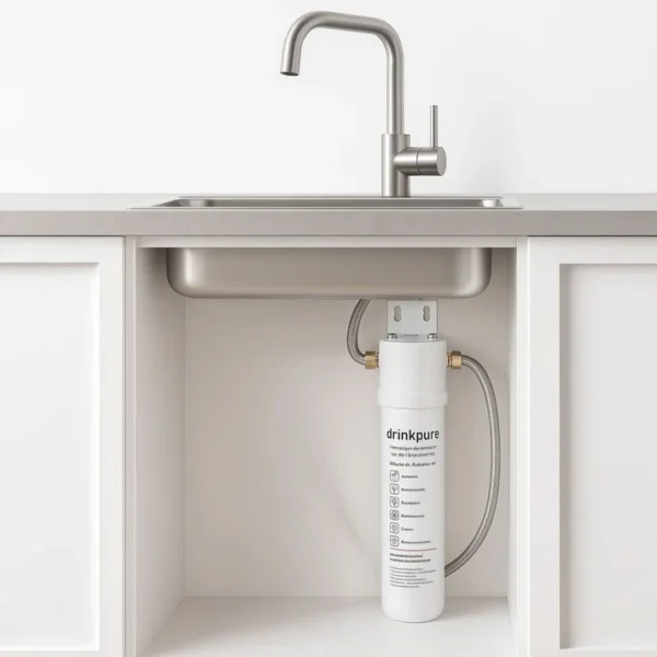 Unità filtro acqua sottolavello drinkpure Fresh Ultra con kit di collegamento