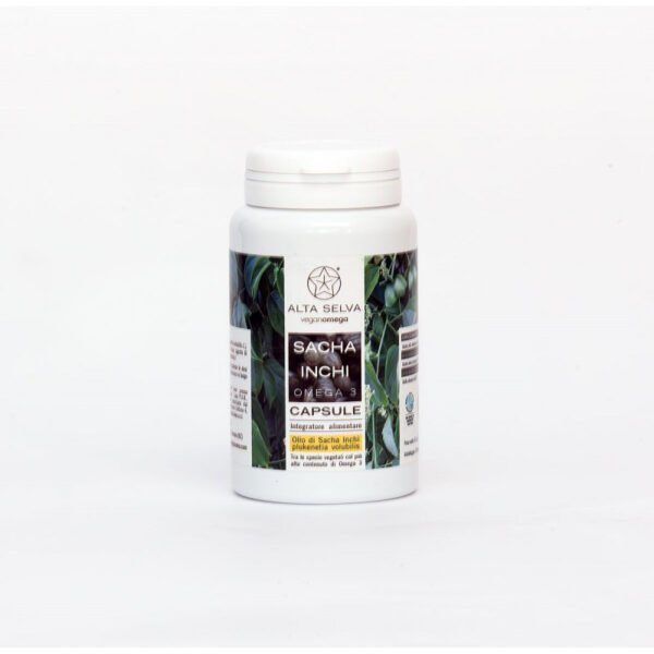 Sacha Inchi Omega 3 60 Capsules - Vegan Omega 3 Supplement Rich in Essential Fatty Acids